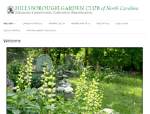 Tablet Screenshot of hillsboroughgardenclubnc.com
